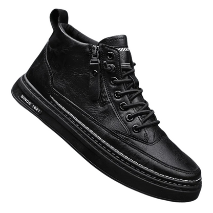 Men's high leather style ankle boots