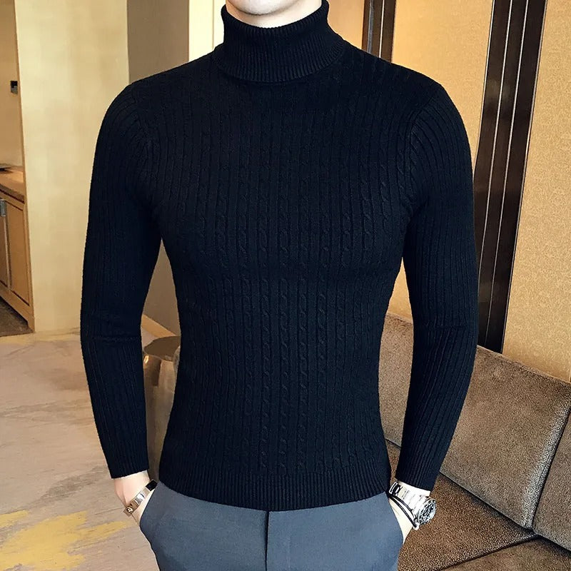 Men's high-neck jumper