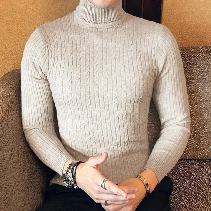 Men's high-neck jumper