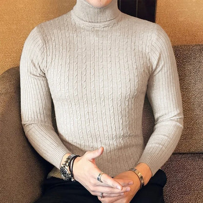Men's high-neck jumper