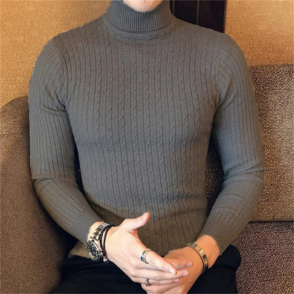 Men's high-neck jumper