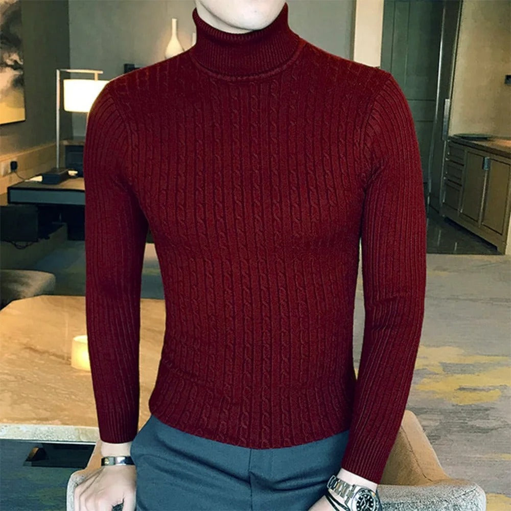 Men's high-neck jumper