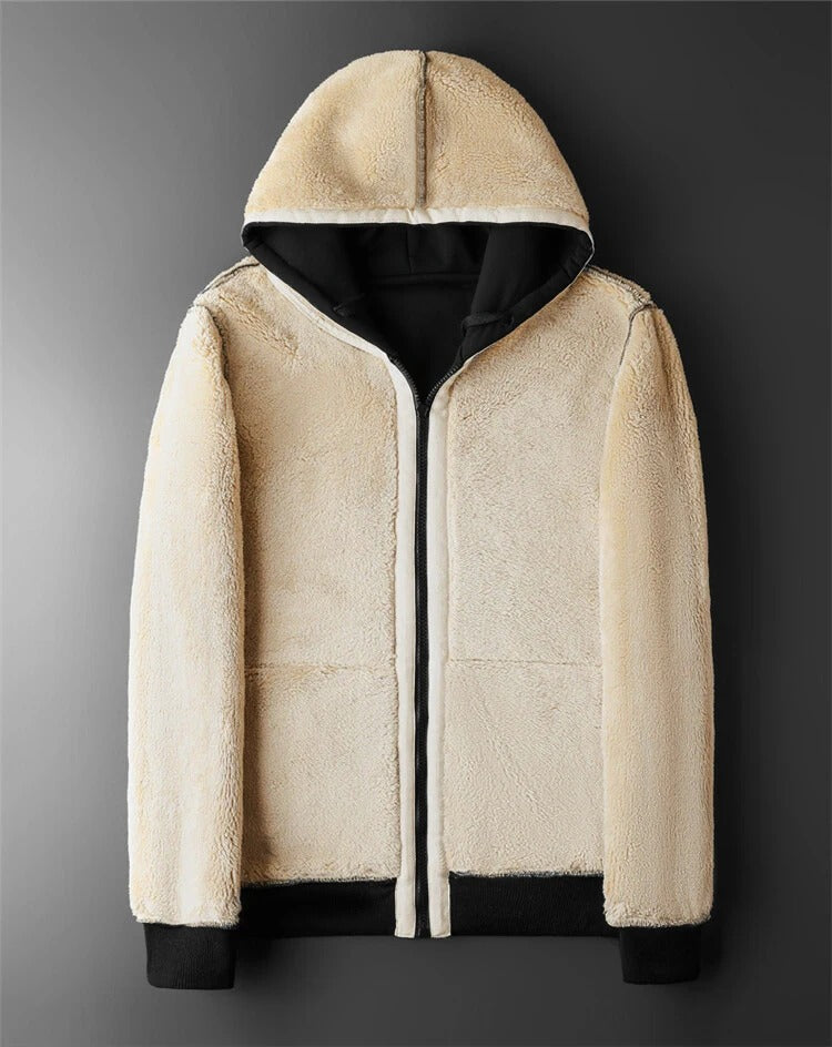 Men's lambswool winter hoodies