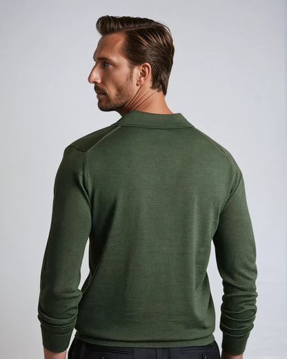 Men's long-sleeved polo shirt Casual