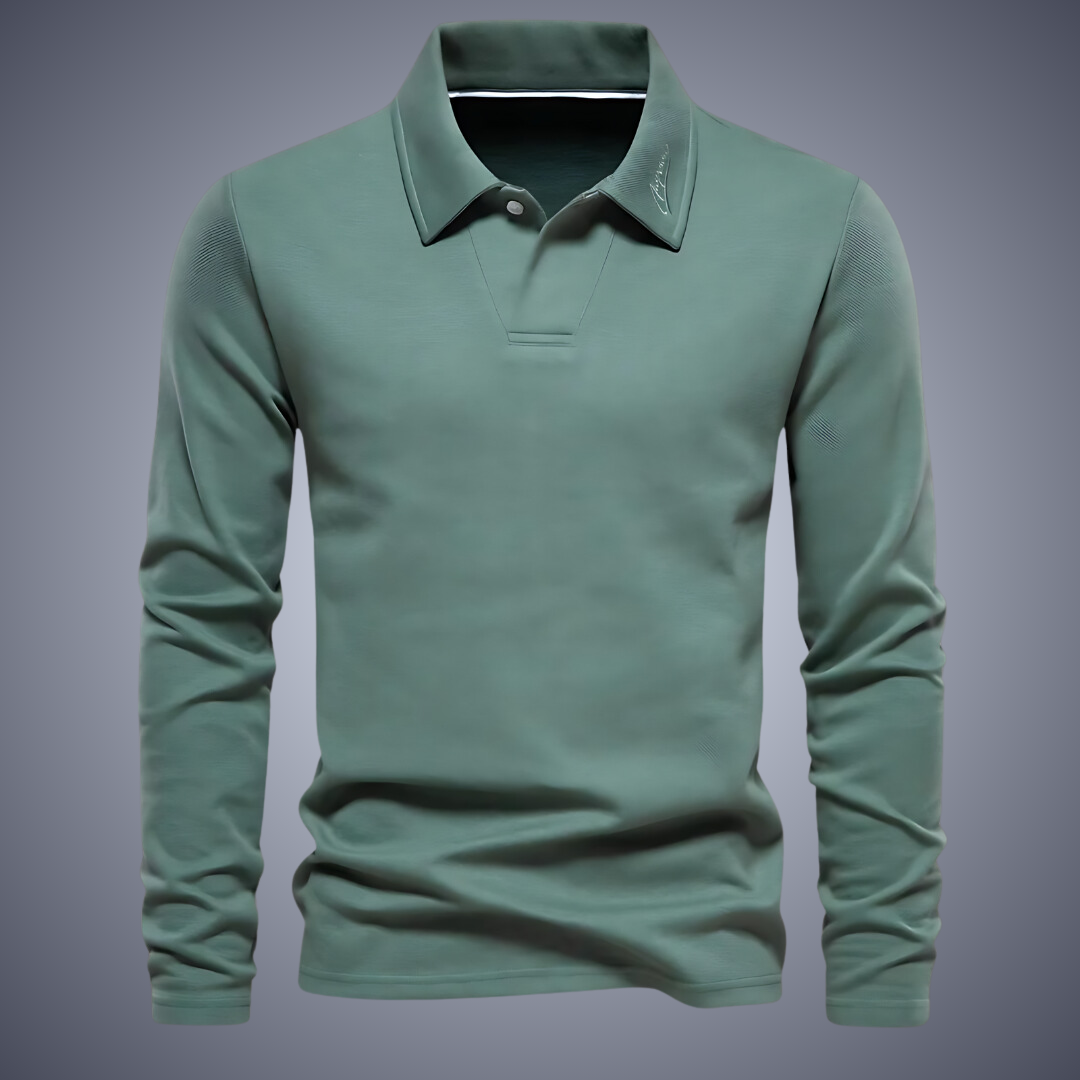 Men's long-sleeved polo shirt Casual