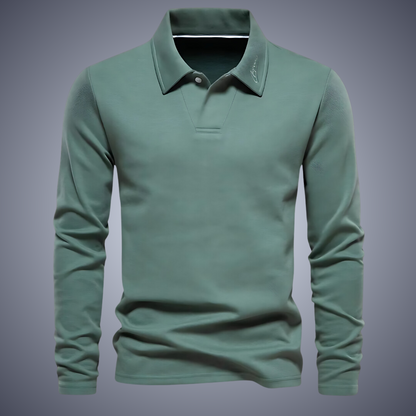 Men's long-sleeved polo shirt Casual