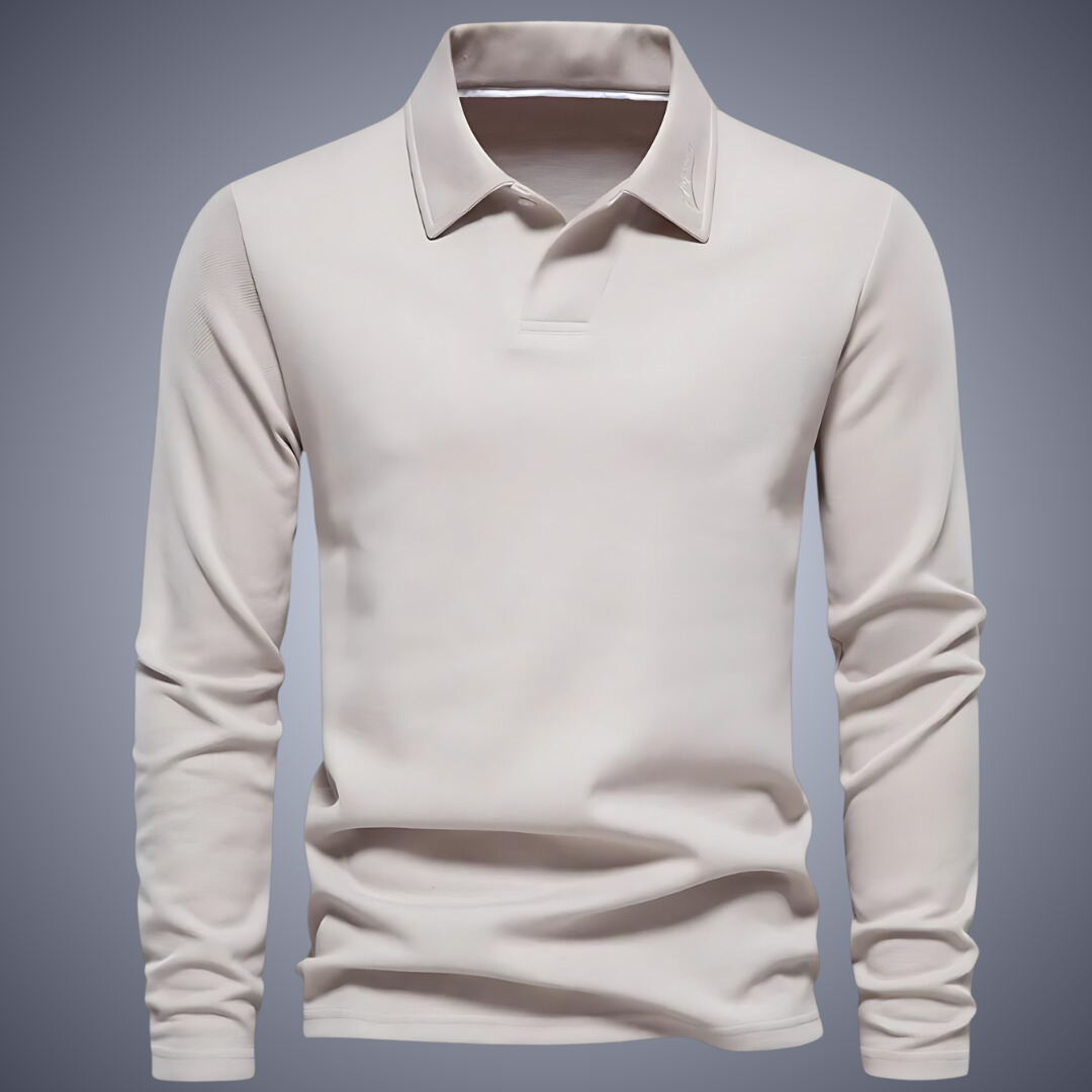 Men's long-sleeved polo shirt Casual
