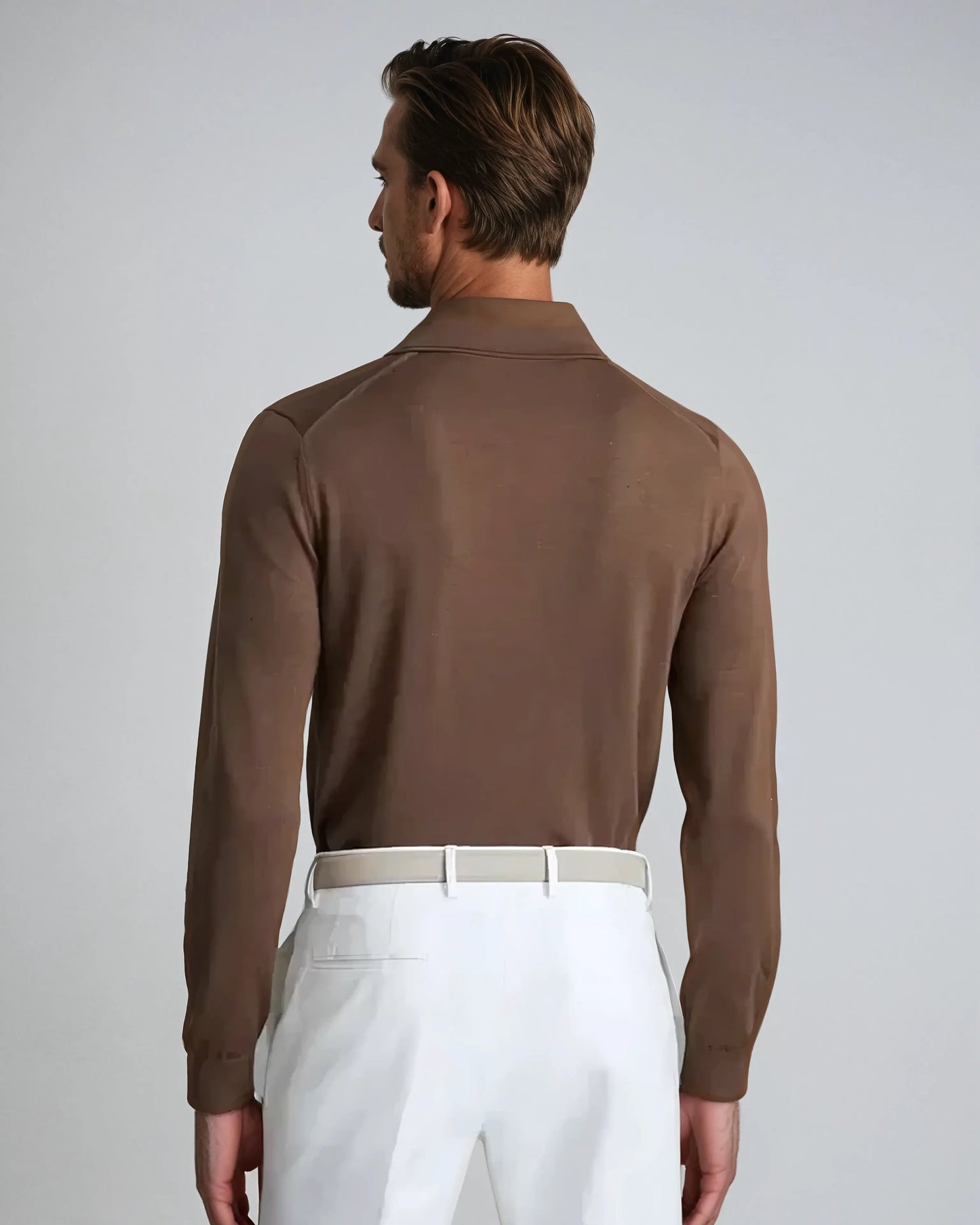 Men's long-sleeved polo shirt Casual