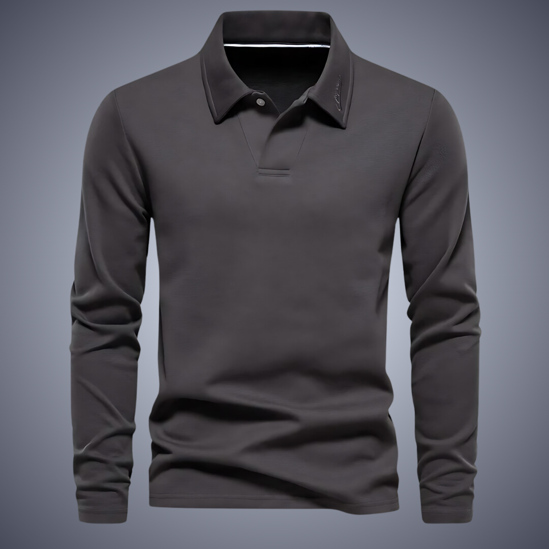 Men's long-sleeved polo shirt Casual