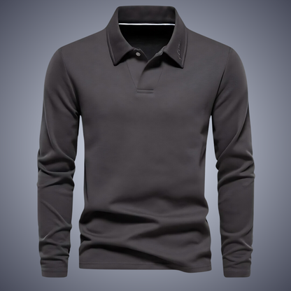 Men's long-sleeved polo shirt Casual