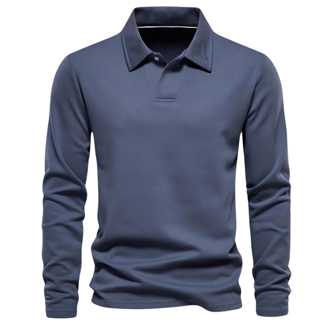 Men's long-sleeved polo shirt Casual