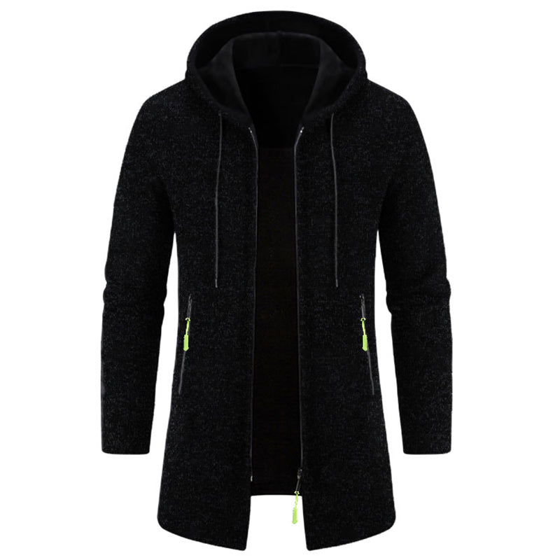 Men's long-sleeved zipped hoodies