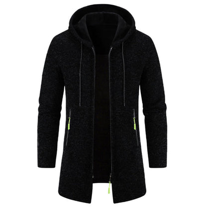 Men's long-sleeved zipped hoodies