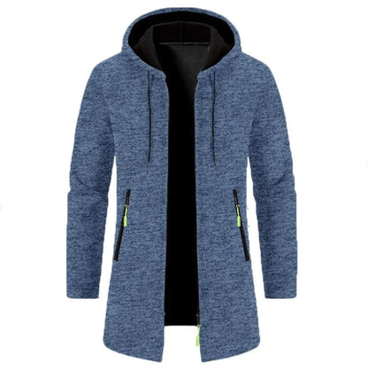 Men's long-sleeved zipped hoodies