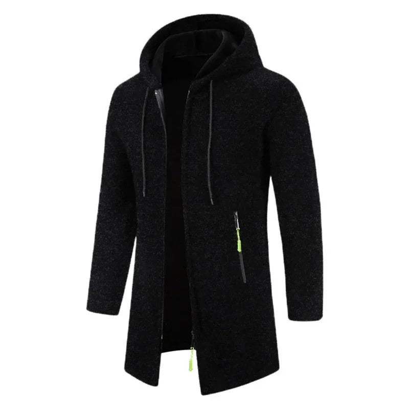 Men's long-sleeved zipped hoodies