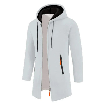 Men's long-sleeved zipped hoodies