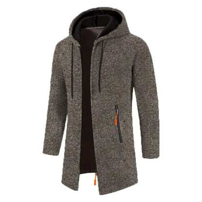 Men's long-sleeved zipped hoodies