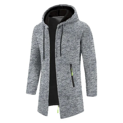 Men's long-sleeved zipped hoodies