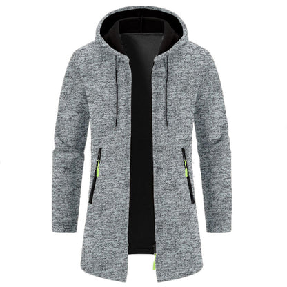 Men's long-sleeved zipped hoodies