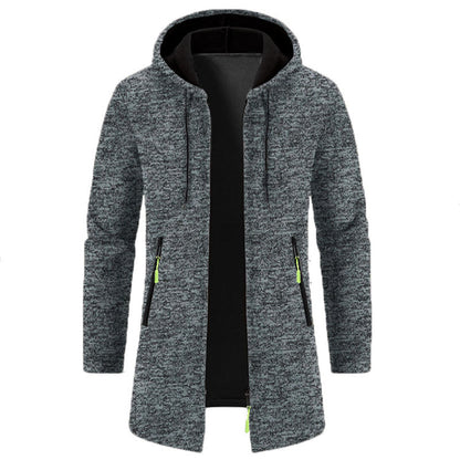 Men's long-sleeved zipped hoodies