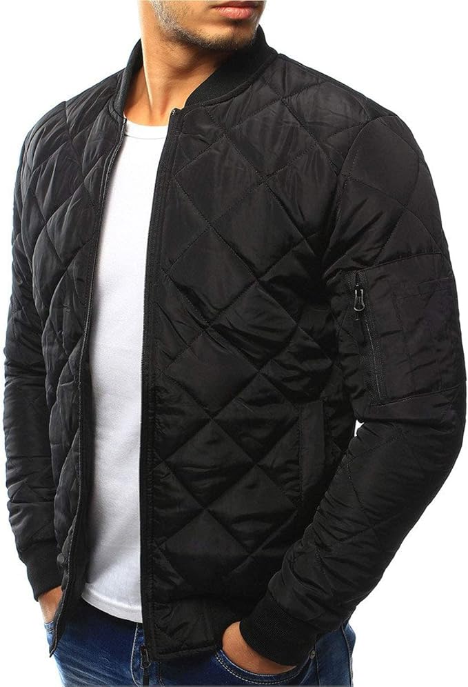 Men's padded bomber jacket