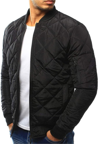 Men's padded bomber jacket