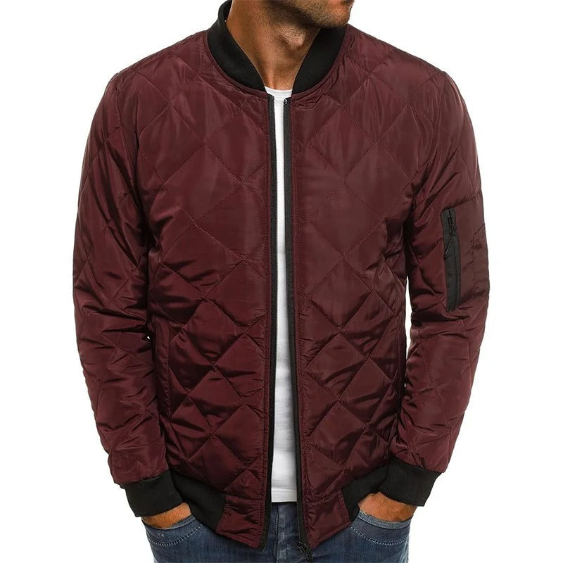 Men's padded bomber jacket
