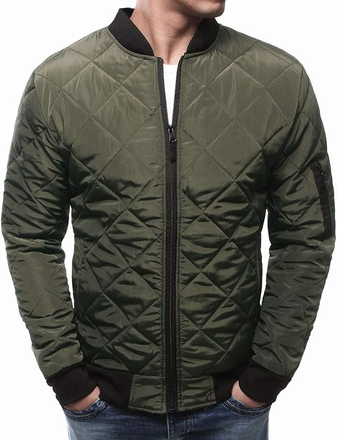 Men's padded bomber jacket
