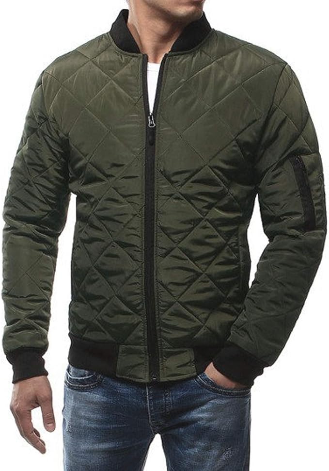 Men's padded bomber jacket