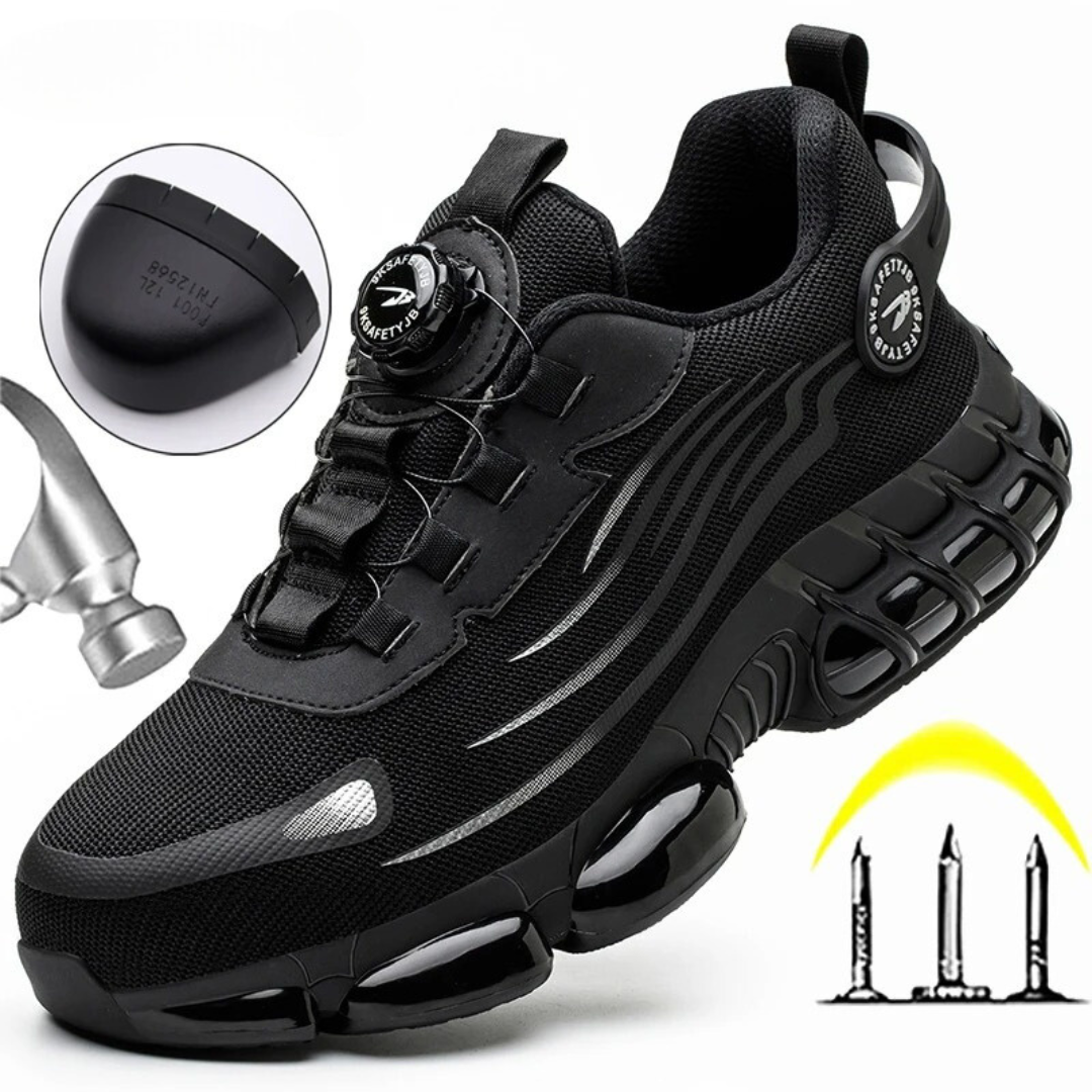 Men's safety shoes with steel toecap and non-slip soles