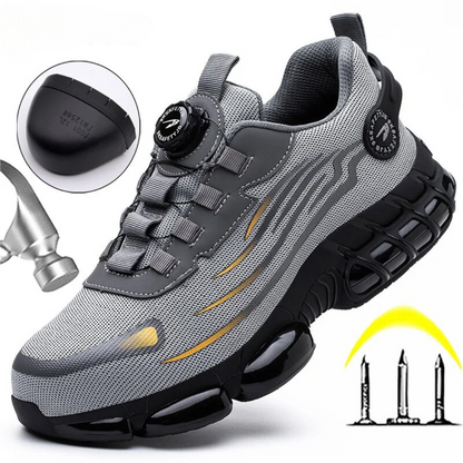 Men's safety shoes with steel toecap and non-slip soles