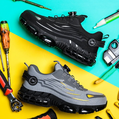 Men's safety shoes with steel toecap and non-slip soles