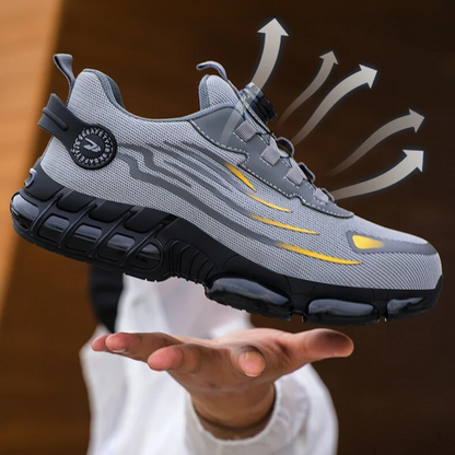 Men's safety shoes with steel toecap and non-slip soles