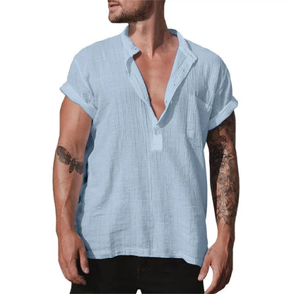 Men's shirts cotton linen Style