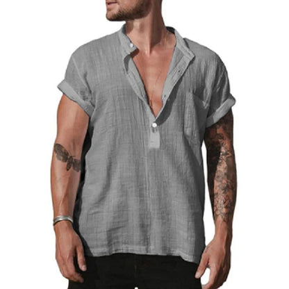 Men's shirts cotton linen Style