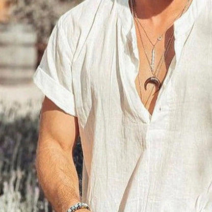 Men's shirts cotton linen Style