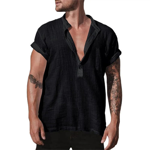 Men's shirts cotton linen Style