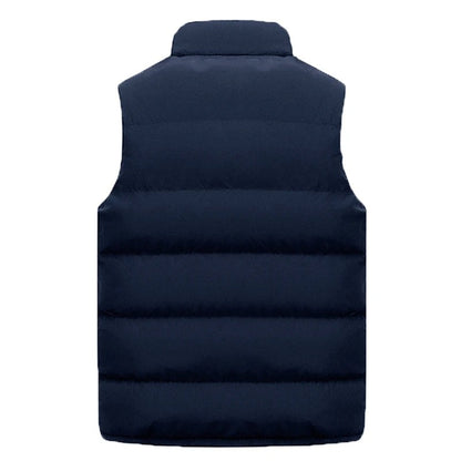 Men's sleeveless quilted puffer jacket