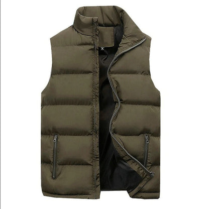 Men's sleeveless quilted puffer jacket