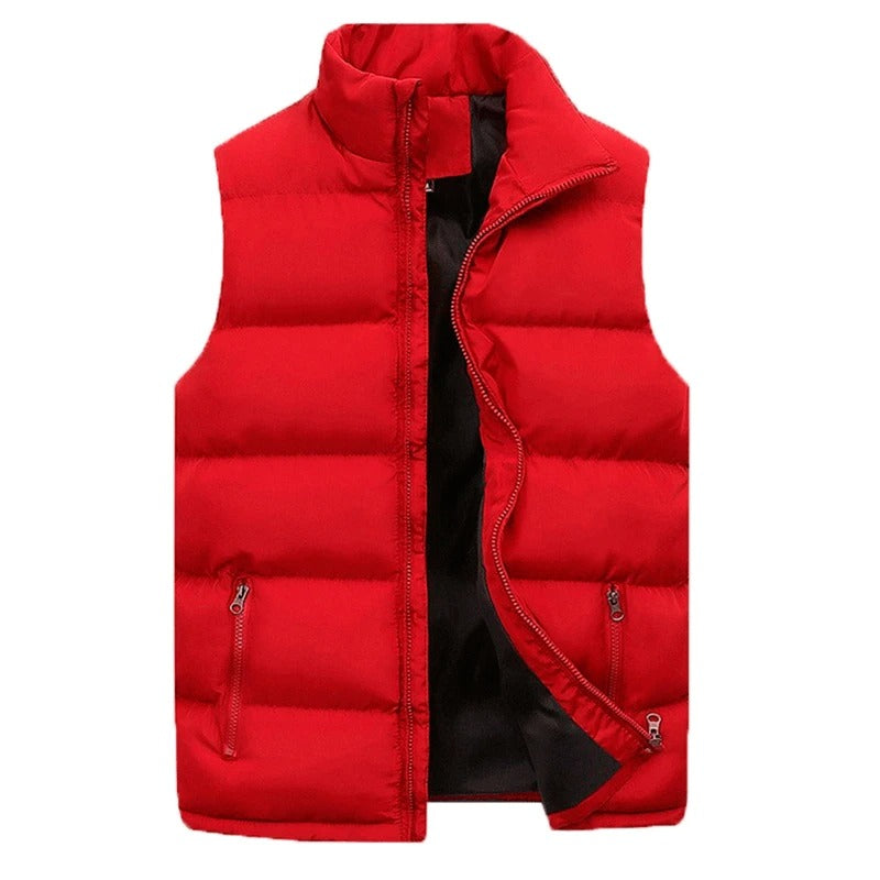 Men's sleeveless quilted puffer jacket