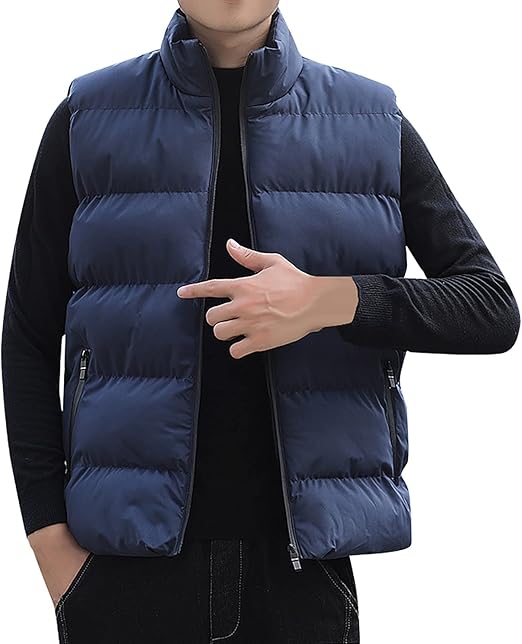 Men's sleeveless quilted puffer jacket