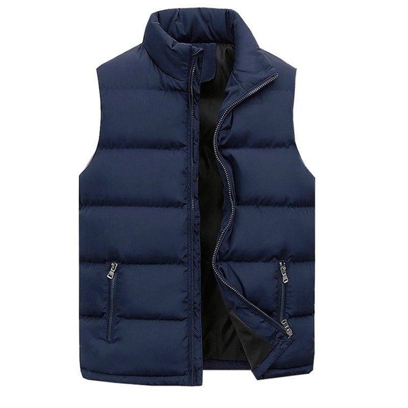 Men's sleeveless quilted puffer jacket