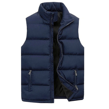 Men's sleeveless quilted puffer jacket