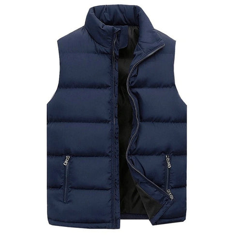 Men's sleeveless quilted puffer jacket