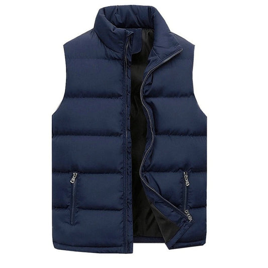 Men's sleeveless quilted puffer jacket