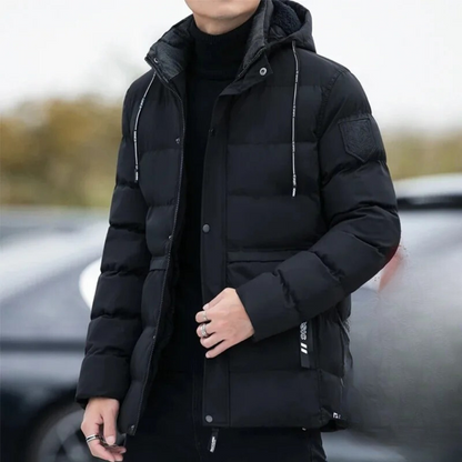 Men's thermal hooded winter jacket