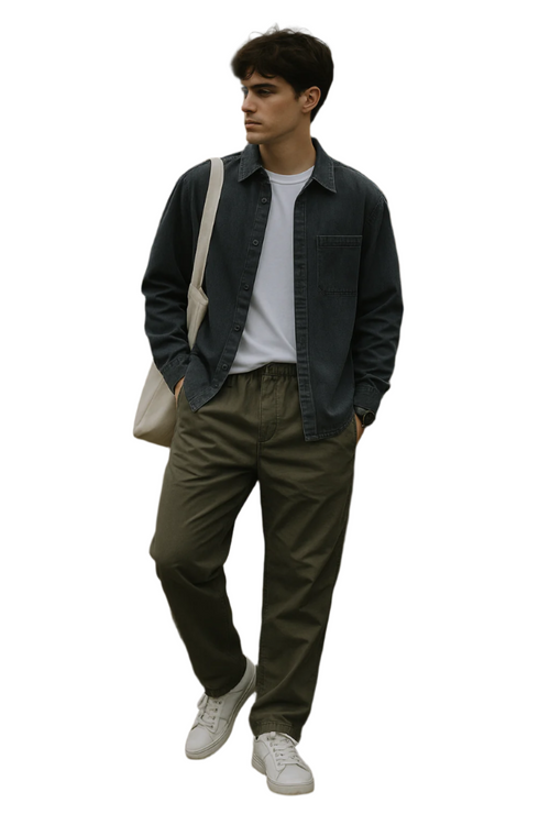Men's trousers Relaxed Fit Supple Woven