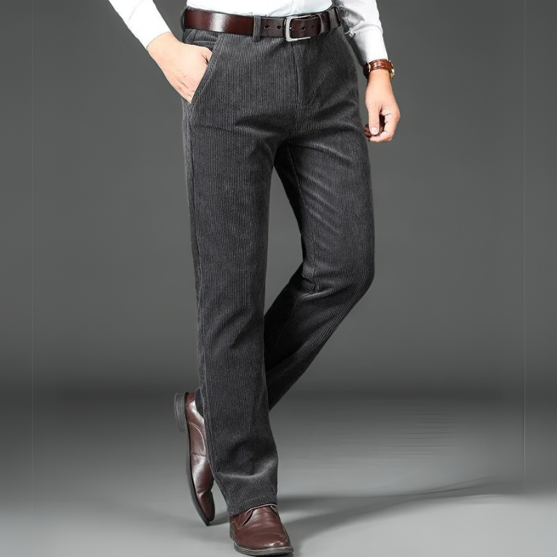 Men's trousers corduroy with fleece lining