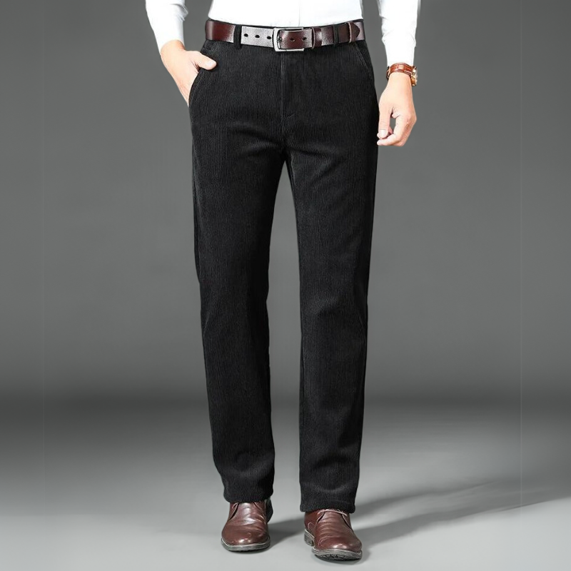 Men's trousers corduroy with fleece lining