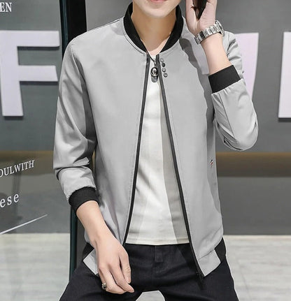 Men's zip-up windbreaker jacket